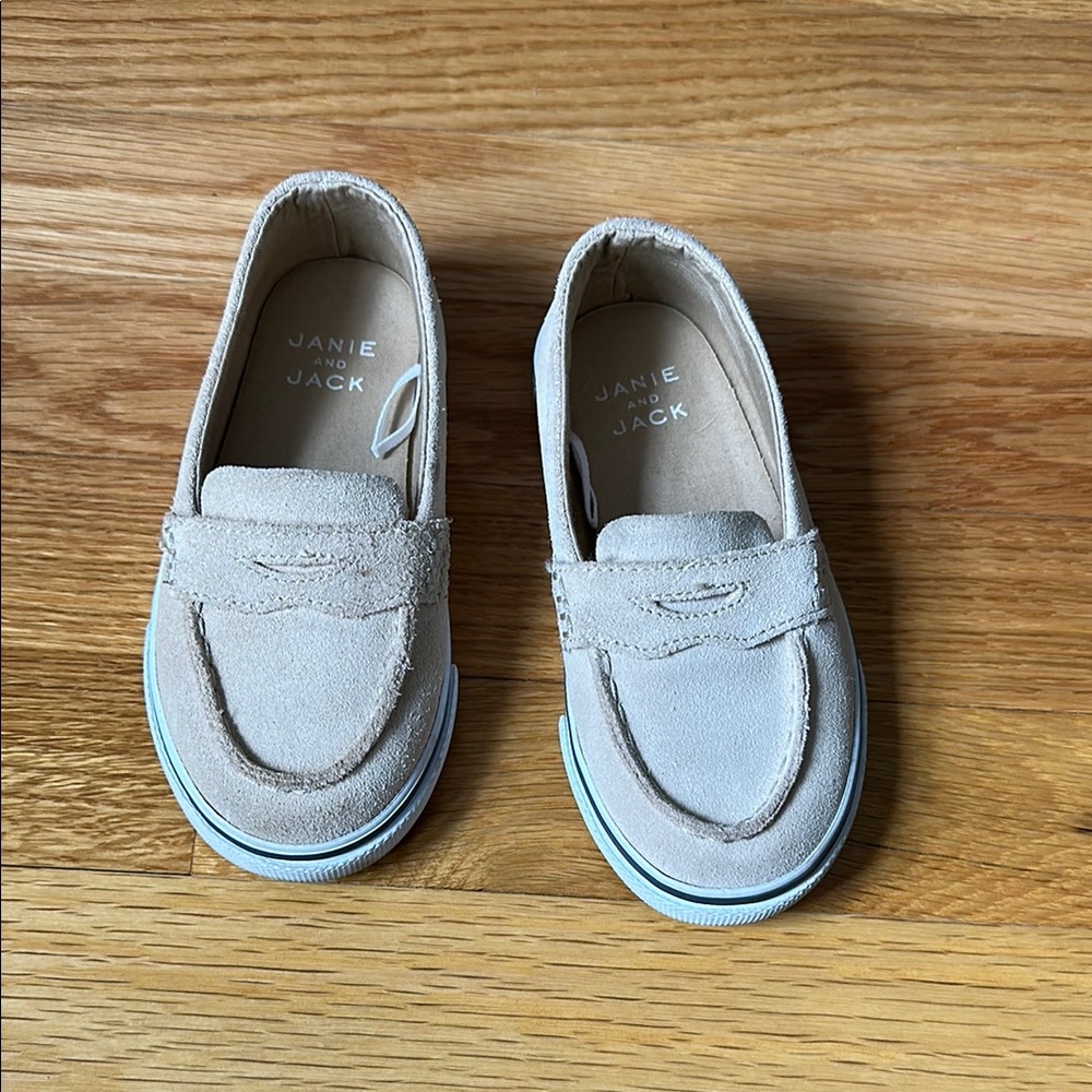 Janie and Jack Kids' Tan Loafers